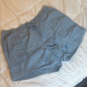 J. Crew High Waist Denim Blue Shorts